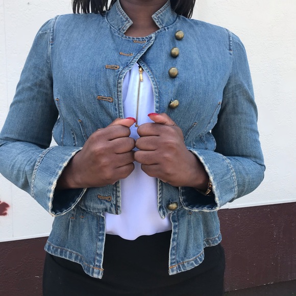 Marc Jacob Peplum Jean Jacket - Picture 2 of 5